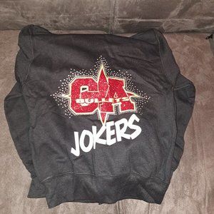 Cheer Athletic NEW Zipper Hoodie CA Bullets Joker Youth Medium Black